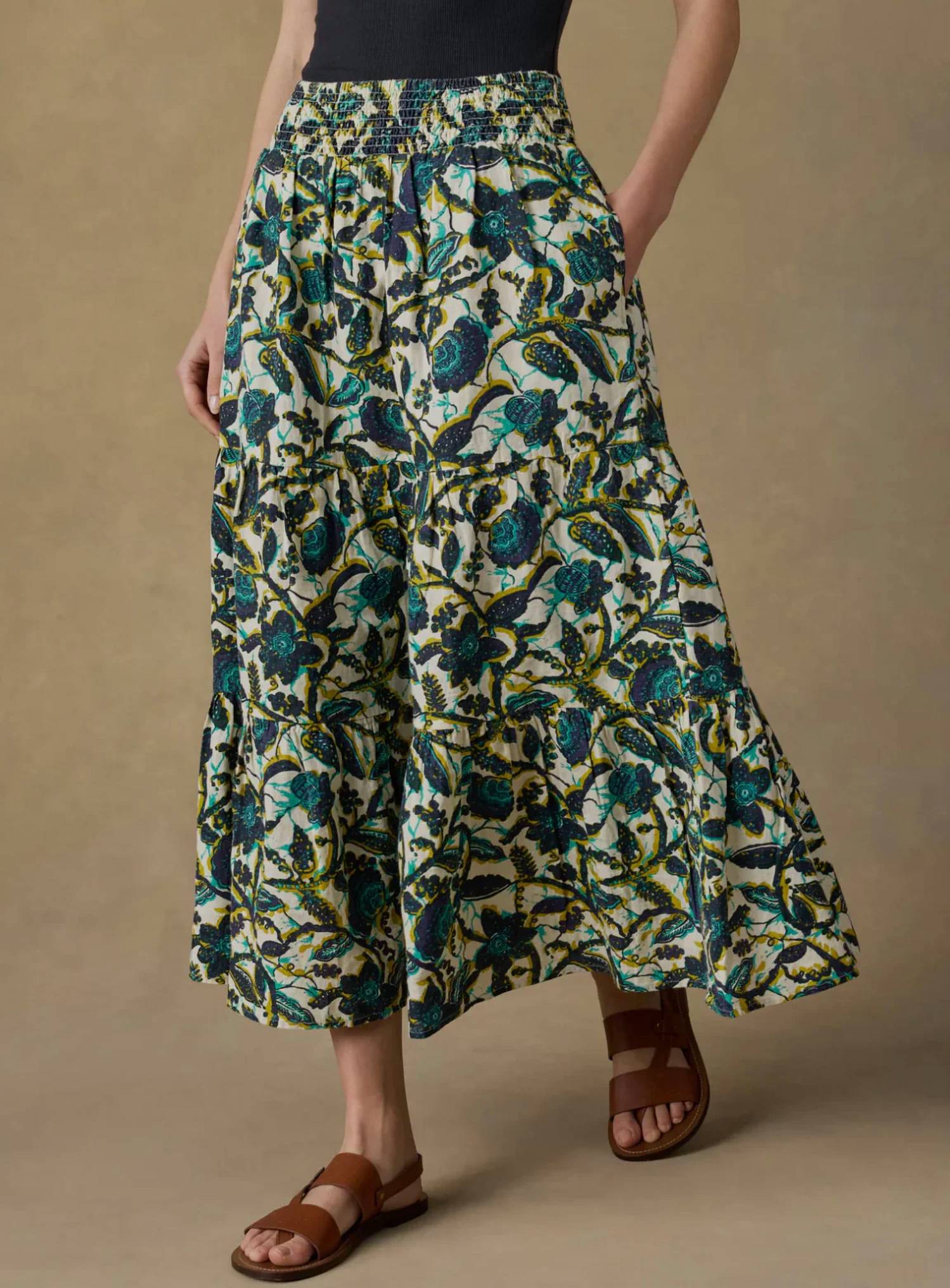 Faherty - Montecito Linen Maxi Skirt