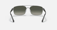 Ray Ban - Men's Orb3687 Gunmetal Frame Polarized Sunglasses