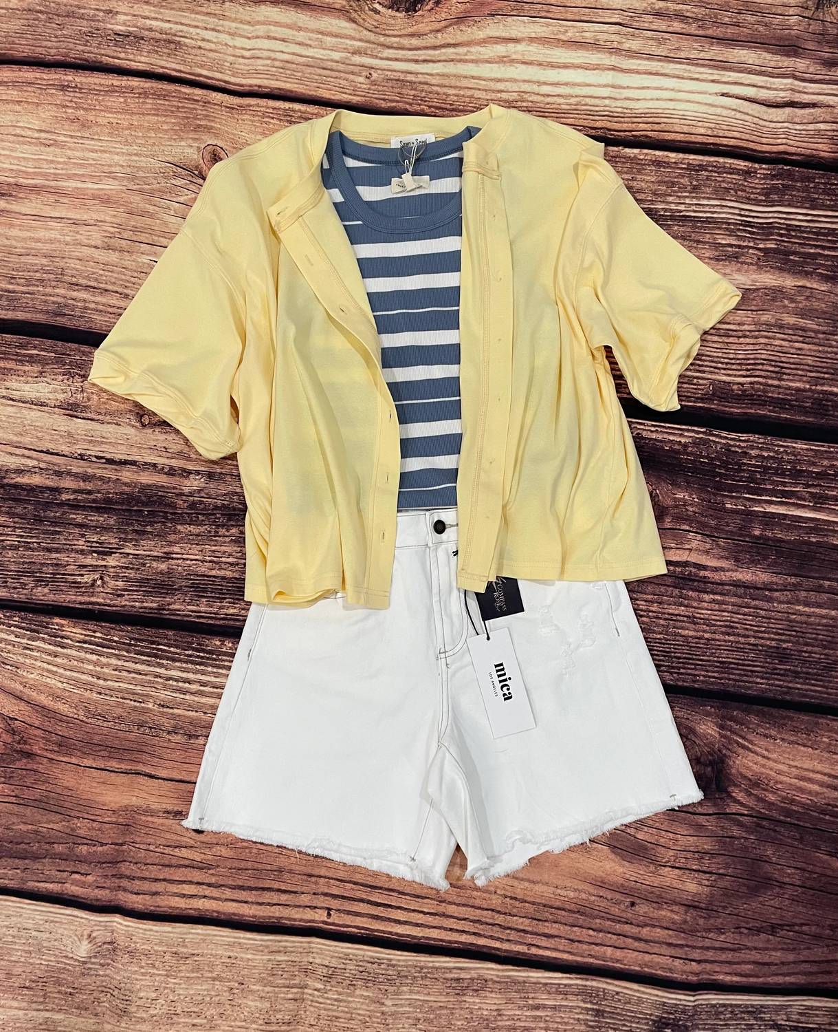 Sewn And Seen - Oversized Button Front Top
