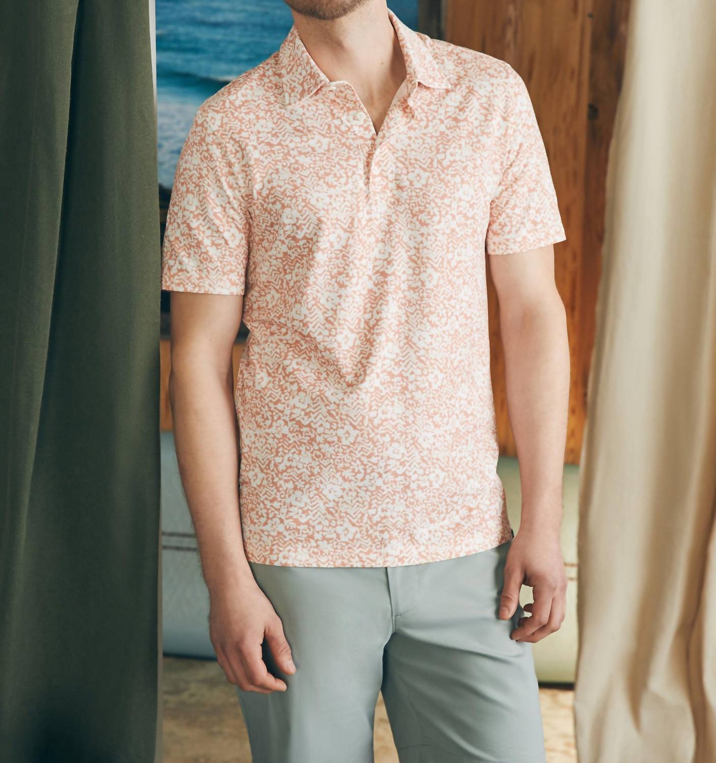Faherty - Short Sleeve Movement Pique Polo Top