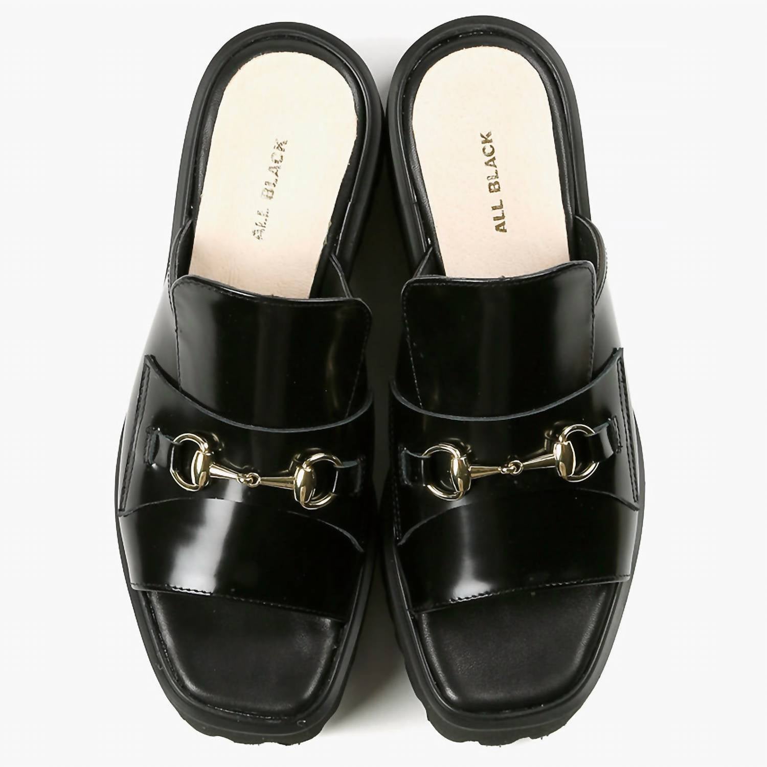 All Black - Women's Link Flatform Sandal