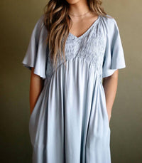 Heyson - Bergamot Smocked Bodice Tiered Maxi Dress