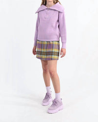 Zip Turtleneck Sweater