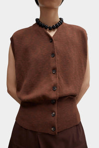 Cordera - Flecked Cotton Waistcoat