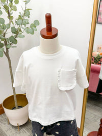 Hayden La - Ruffle Pocket T Shirt