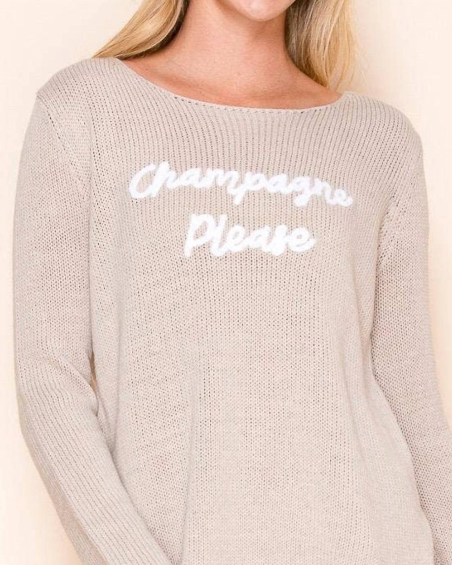 Miracle - Champagne Please Sweater Top