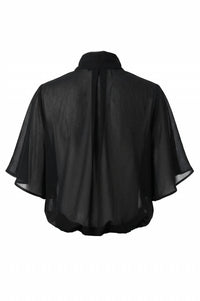 Le Superbe - Josephine Flowing Neck Tie Blouse