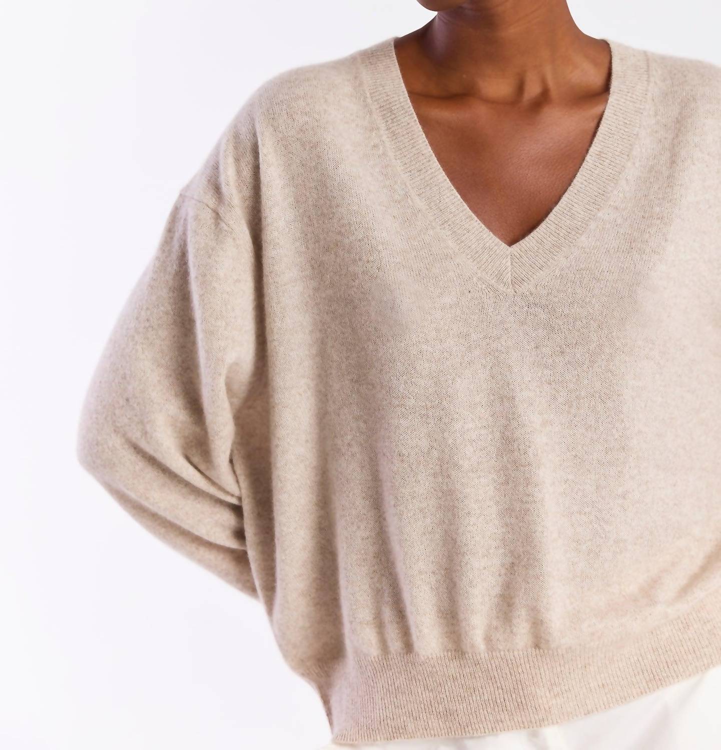 Brodie Cashmere - Hailey V Neck Top