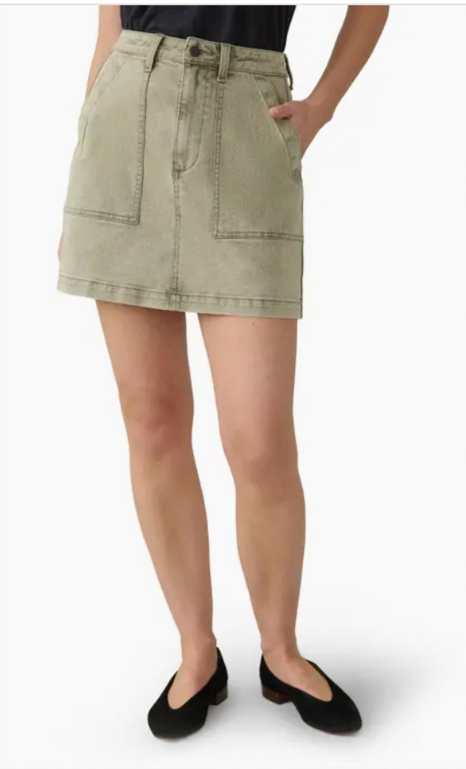 Faherty - Sunwashed Denim Utility Skirt