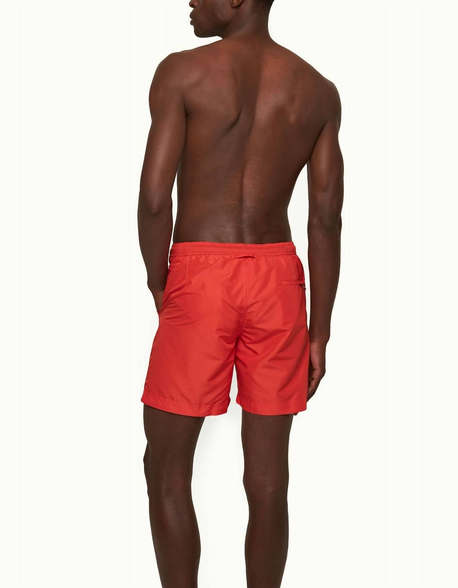 Orlebar Brown Bulldog Drawcord Shorts in firestone - men's shorts - alternate view