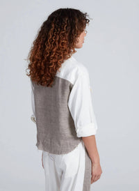 Askk Ny - Crosby Combo Boxy Shirt