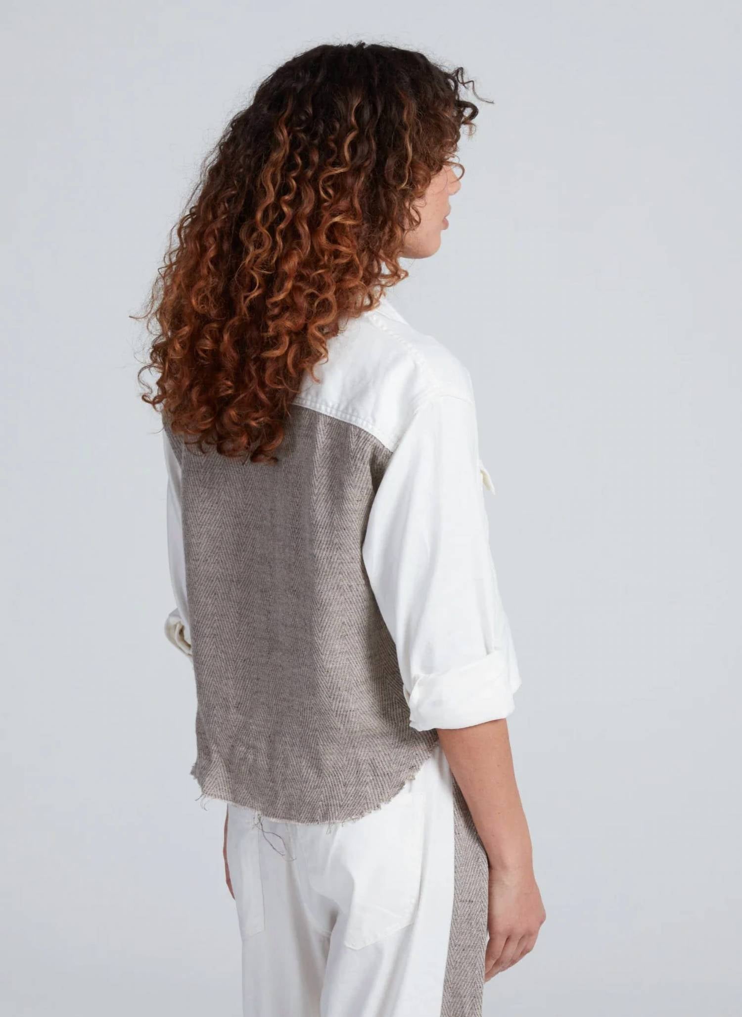 Askk Ny - Crosby Combo Boxy Shirt