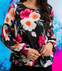 Blu Pepper - Enchanted Floral Blouse
