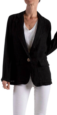 Gigi Moda - Sabrina Linen Long Sleeve Blazer