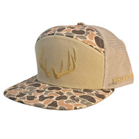 Fieldstone - Men's 7 Panel Woodlands Camo Rack 3d Puff Logo Hat
