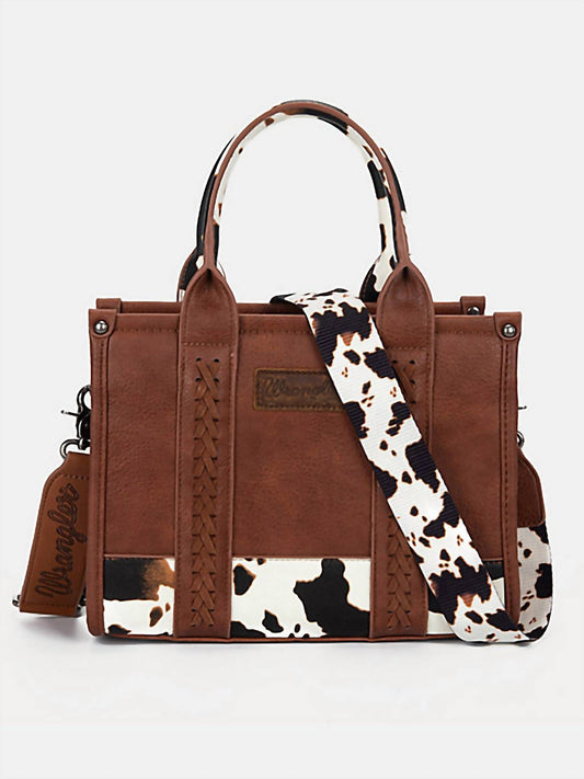 Wrangler - Cow print Crossbody small tote
