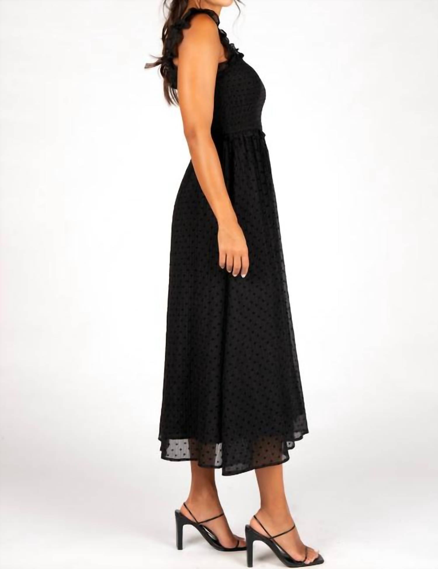 Sincerely Ours Marlee Midi Dress in black - women's dress - alternate view