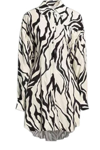 Maison Rabih Kayrouz - Zebra Print Short Dress