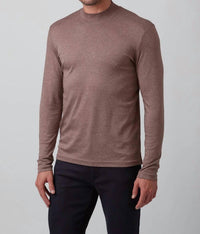 Raffi - Aqua Cotton Mock Neck Top