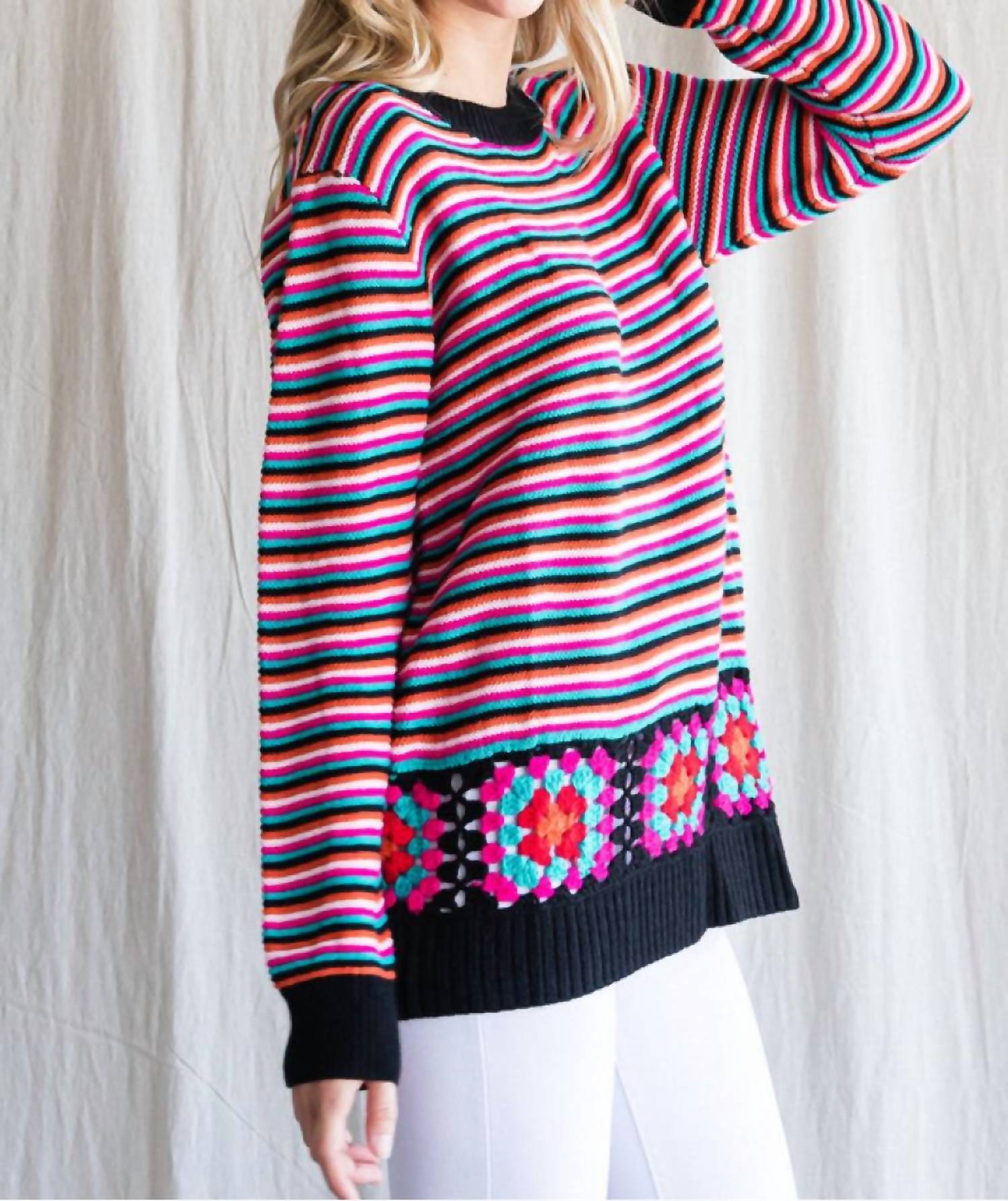 Jodifl - Split Decision Crochet Sweater