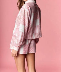 Rareraw - Blush Patchwork Skort Set