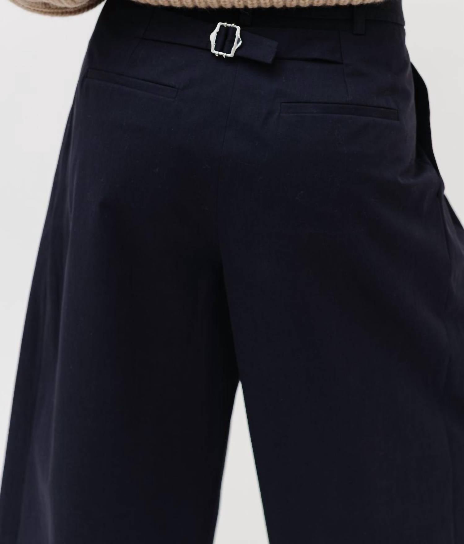 Tibi - Bio Twill Triple Pleat Cropped Pant
