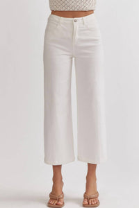 Entro - Cropped White Pants