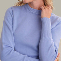 525 America Adeline Cotton Sweater in blue heron - women's sweater - view 4