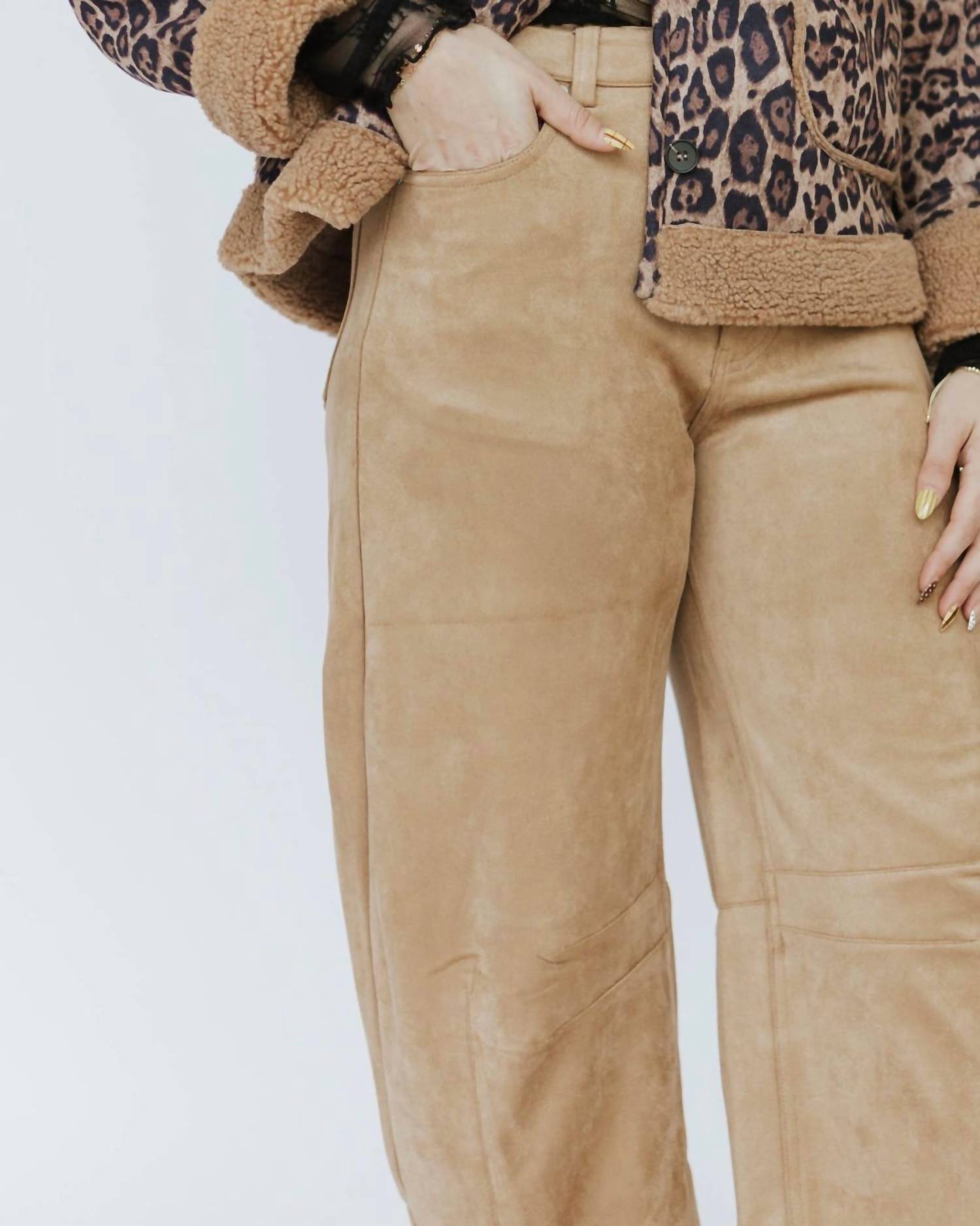 Klesis - Suede Barrel Pant