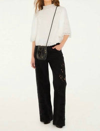 Farm Rio - Palm Tree Embroidered Blouse