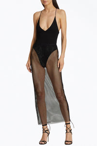 SIMONA OPEN-BACK MATTE BODYSUIT