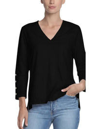 Hinson Wu - Christy 3/4 Sleeve Tailored Knit Tee