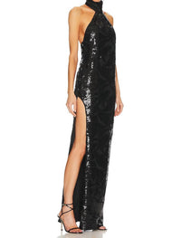 Katie May - Sidrit Gown Sequince Maxi Halter Dress