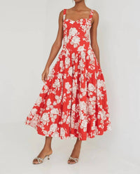 Cara Cara Santiago Midi Dress in rosebud - women's dress