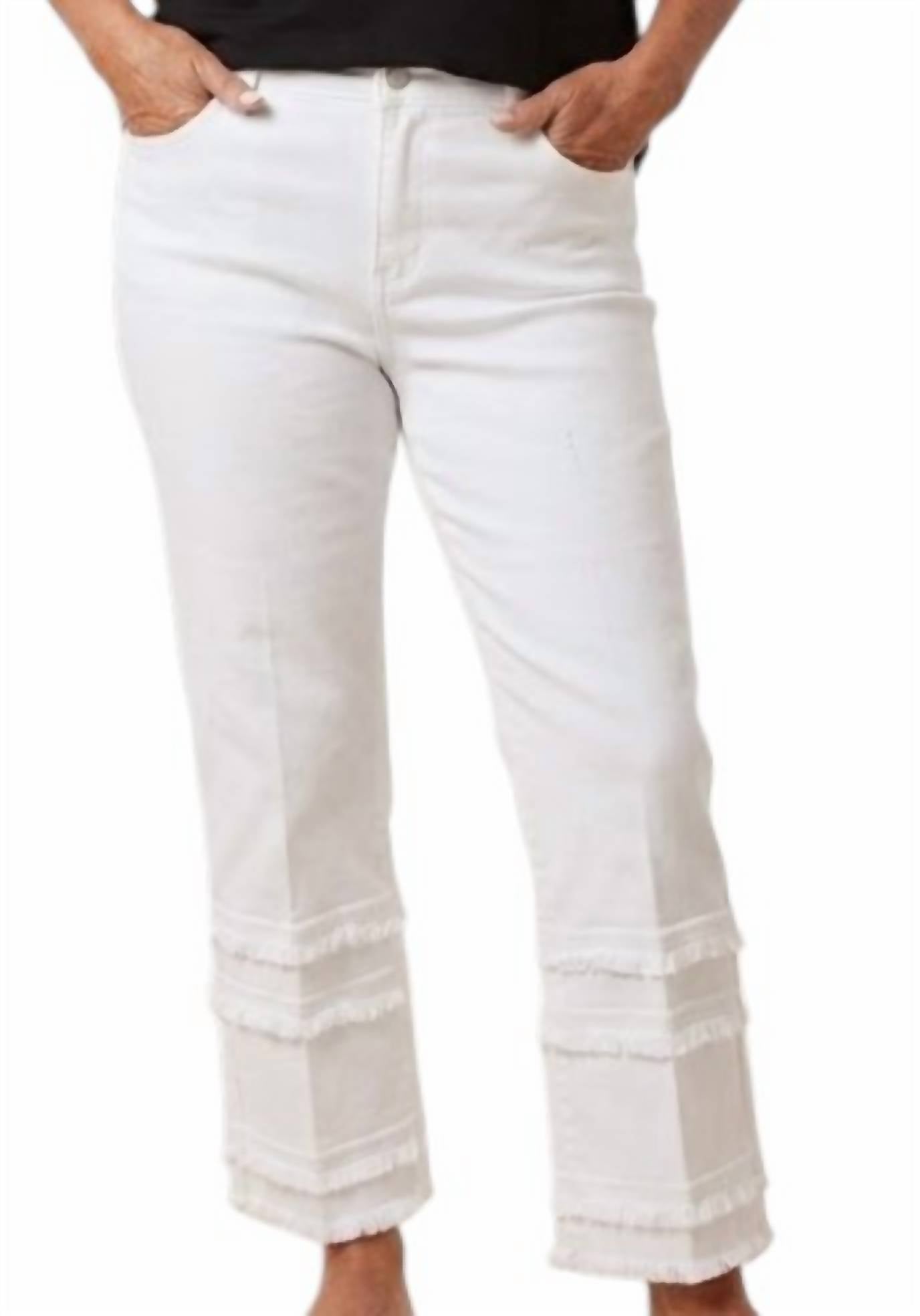 Slimsation By Multiples - Fringe Trim Jean