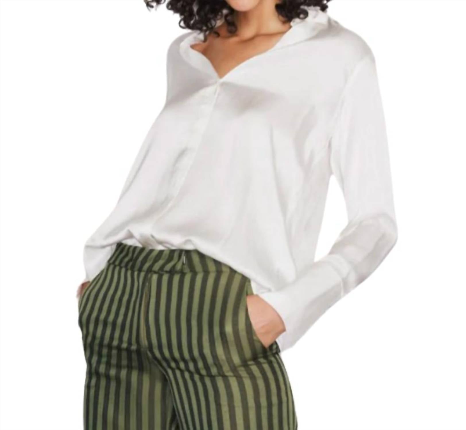 Catherine Gee - Daria French Cuff Silk Blouse