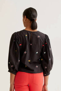 Compania Fantastica - Long Sleeve Floral Top