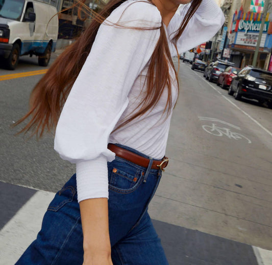 Nation Ltd - Loren Smocked Peasant Tee