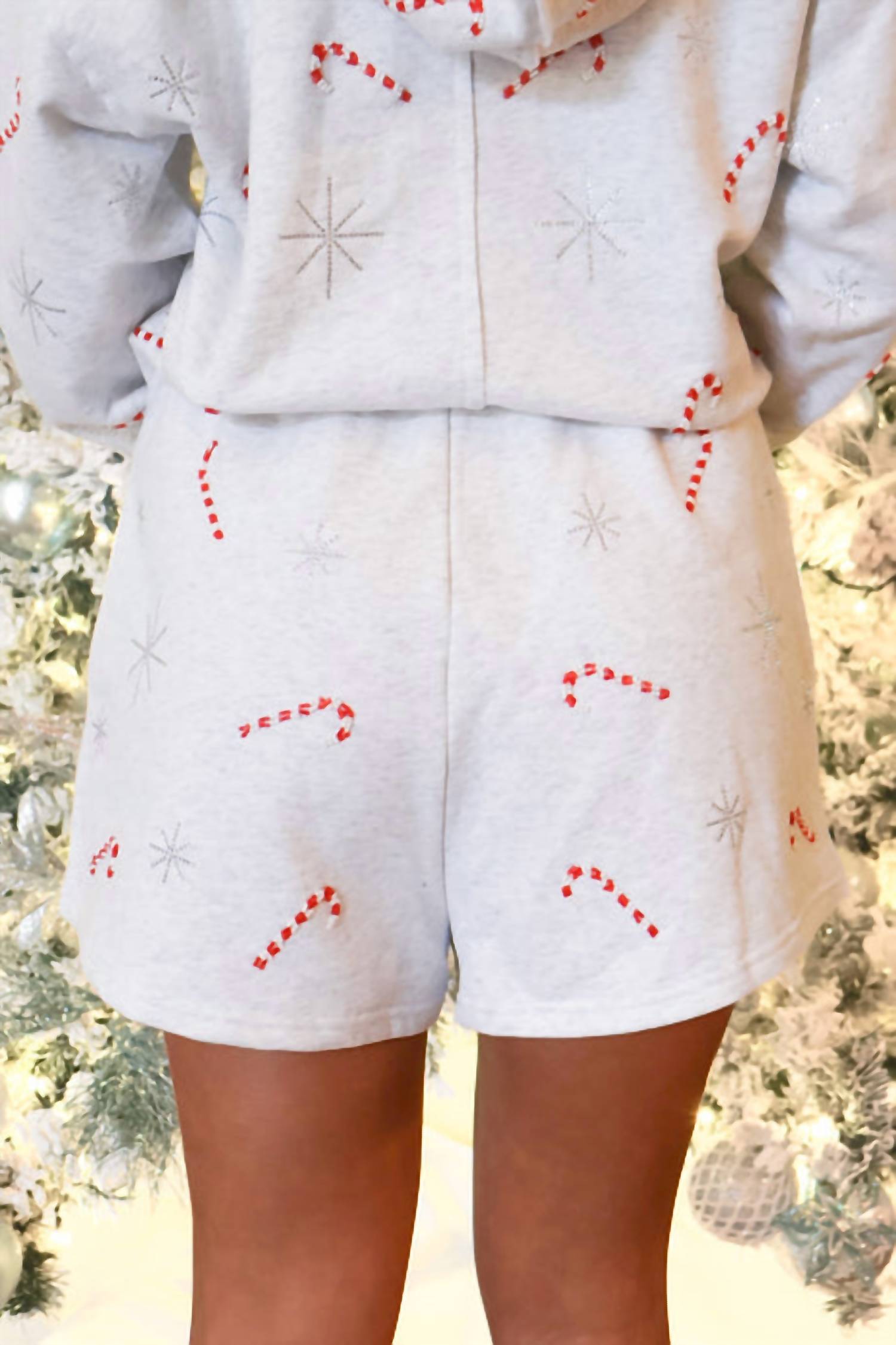 Queen Of Sparkles - Candy Cane & Snowflake Short