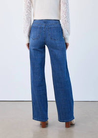 Fdj - Portia Pull-on Wide Leg Denim Pants