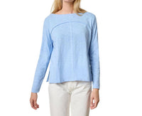 Lilla P - Drop Shoulder Boatneck Long Sleeve Top