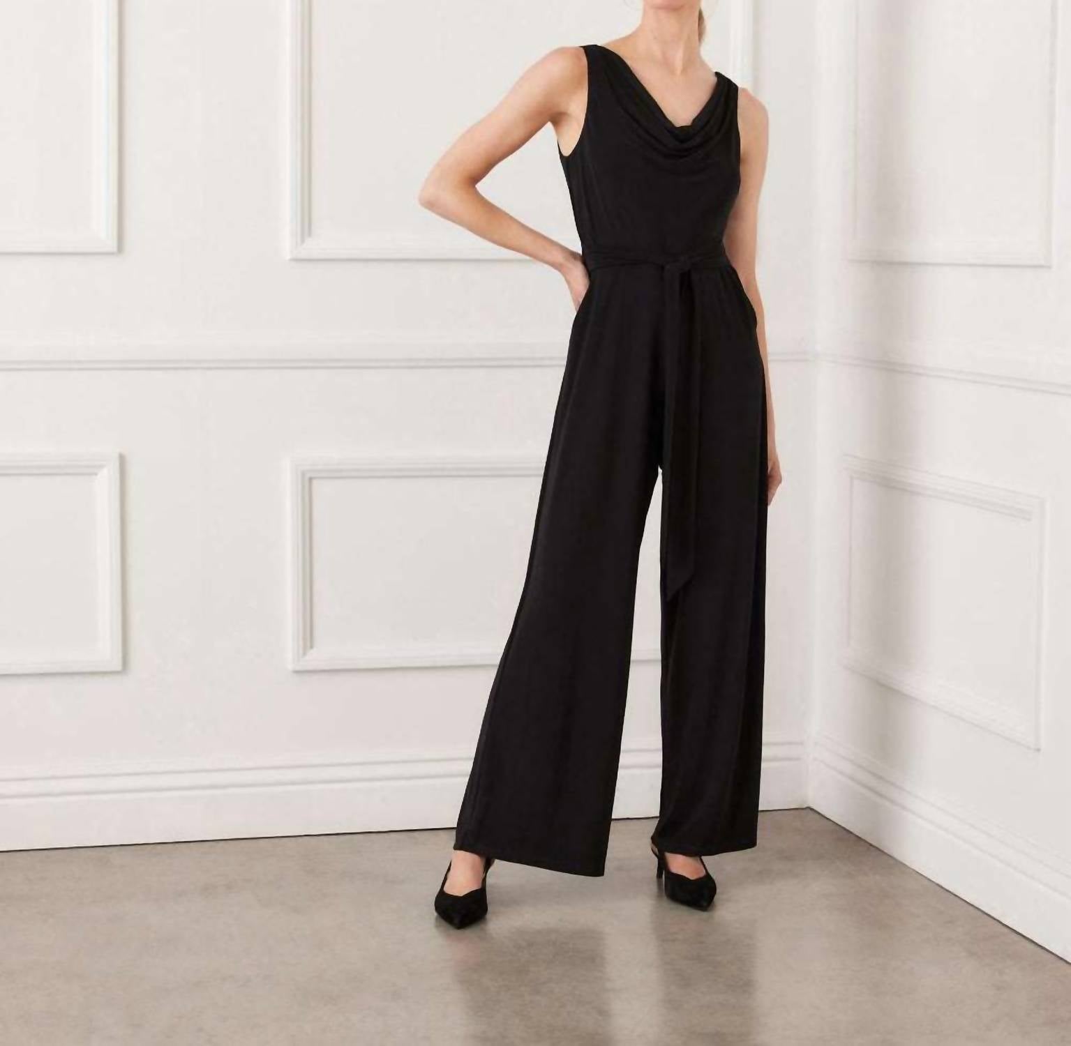Karen Kane - Camila Travel Jersey Sleeveless Cowl Neck Jumpsuit