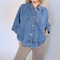 STEVE MADDEN Rhode Denim Jacket in aruba blue - women's jacket - alternate view