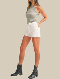 Just Black Denim - Ray High Waist Jean Shorts
