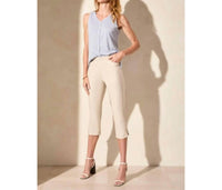 Tribal - Flatten It Pull On Slit Hem Capri