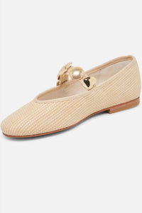 Dolce Vita Women's Relan Ballet Flats in lt natural raffia - women's flats - view 4