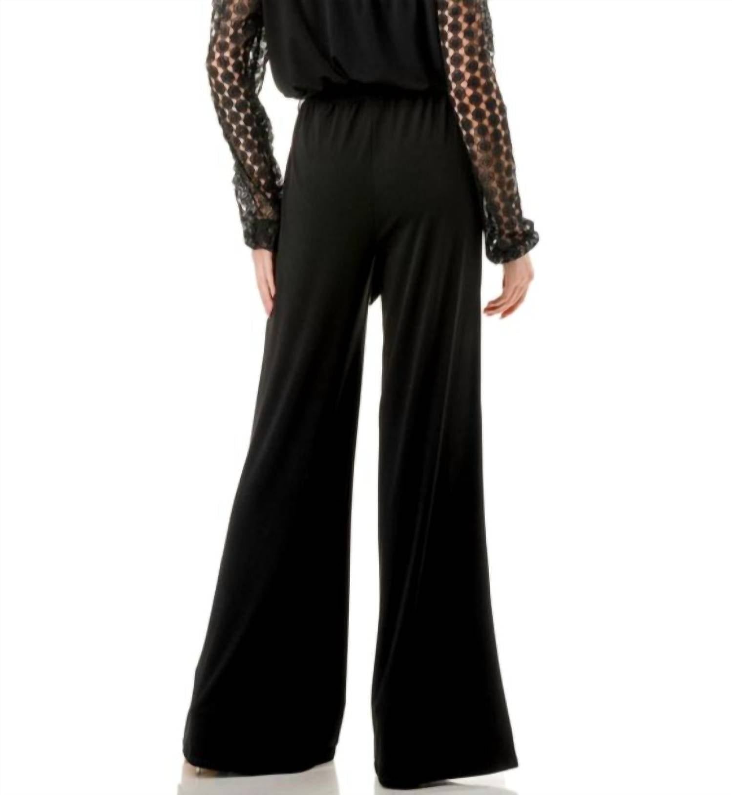 Ariella - Lace Sleeve Jumpsuit