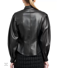 En Saison - Rylee Faux Leather Top