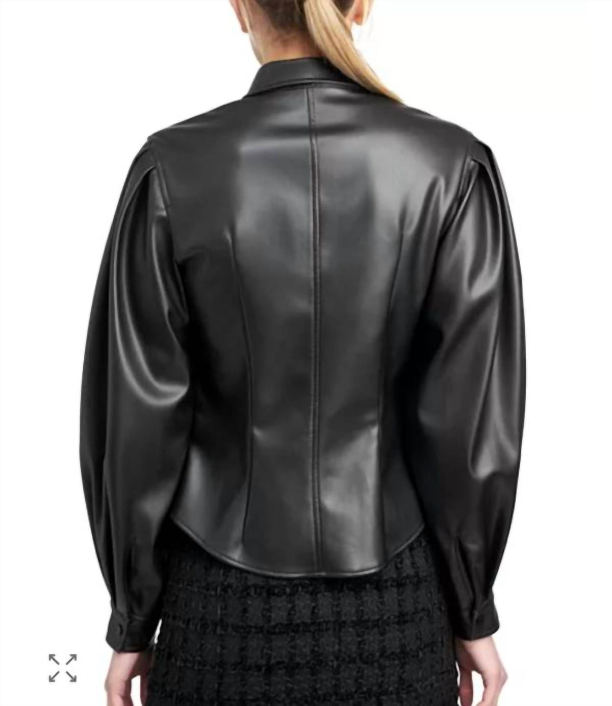 En Saison - Rylee Faux Leather Top
