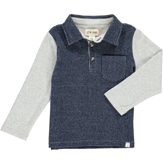 Me & Henry - Boy's Troy Long Sleeve Polo Shirt